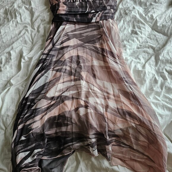 Le Chateau Halter Neck Dress - 2014 - LDD98138 - Pink/White/Black - Sz XS - Picture 8 of 15